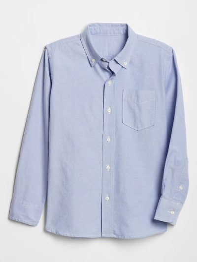 Kids Uniform Oxford Shirt - Blue Oxford - Image 1