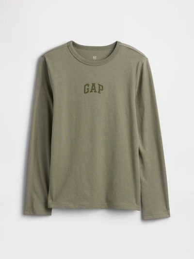 Kids Gap Double-Logo T-Shirt Boys - Mesculen Green - Image 1