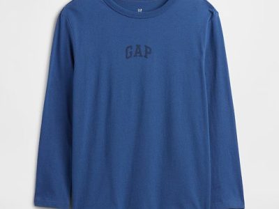 Kids Gap Double-Logo T-Shirt Boys - Blue Track