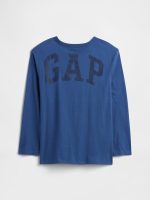 Kids Gap Double-Logo T-Shirt Boys - Blue Track - Image 2