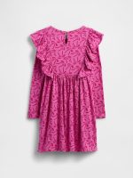 babyGap Ruffle Dress - Budding Purple Lilac Bows - Image 2