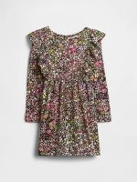 babyGap Ruffle Dress - Black Moonless Night Floral - Image 2