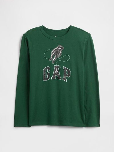 Kids Graphic T-Shirt - Evergreen Glamour Green - Image 1