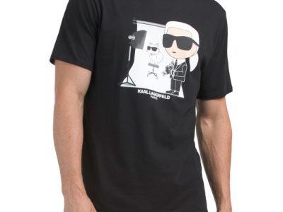KARL LAGERFELD PARIS Choupette Photo Studio T-shirt - Black