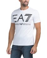 EMPORIO ARMANI Large Logo Tee - White/Black
