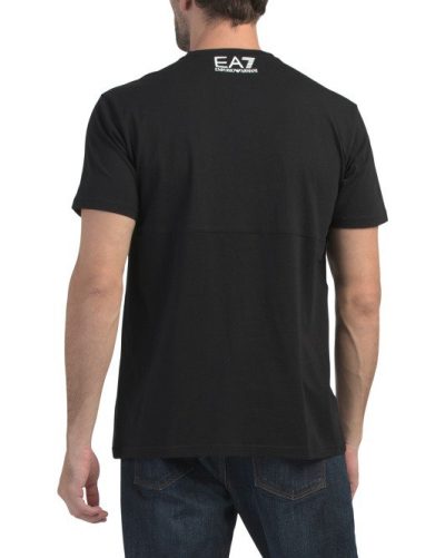 EMPORIO ARMANI Large Logo Tee - Black - Image 2