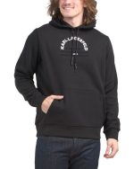 KARL LAGERFELD PARIS Lattidude Longitude Logo Fleece Hoodie - Black