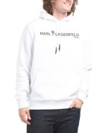 KARL LAGERFELD PARIS Logo Hoodie - White