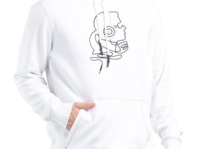 KARL LAGERFELD PARIS Logo Hoodie - White