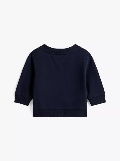 Babies' Flag Logo Stretch Sweatshirt - Dark Blue #KN02119 - Image 2