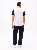 Colorblock Flag Stripe Logo T-Shirt - Optic White Colorblock Multi #78JB107 - Image 4