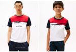 Colorblock Flag Stripe Logo T-Shirt - Optic White Colorblock Multi #78JB107 - Image 3