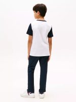 Kids' Colorblock Flag Stripe T-Shirt - Optic White #71J4315 - Image 3
