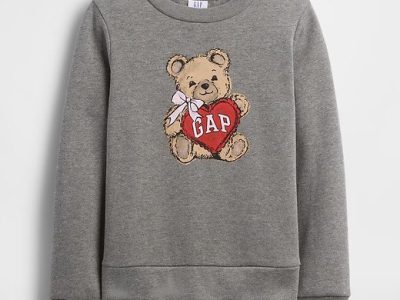 Girl Kids Gap Graphic Sweatshirt - Bear Print