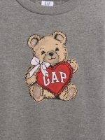 Girl Kids Gap Graphic Sweatshirt - Bear Print - Image 2
