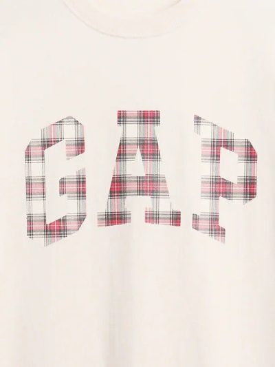 Everyday Soft Gap Logo T-Shirt - Tartan Plaid - Image 2