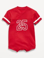 Football Jersey One-Piece Romper for Baby - Robbie Red
