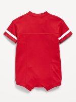 Football Jersey One-Piece Romper for Baby - Robbie Red - Image 2