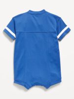 Football Jersey One-Piece Romper for Baby - Hydro Blue - Image 2