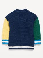 Color-Block Cardigan Sweater for Baby - Blue Colorblock - Image 2