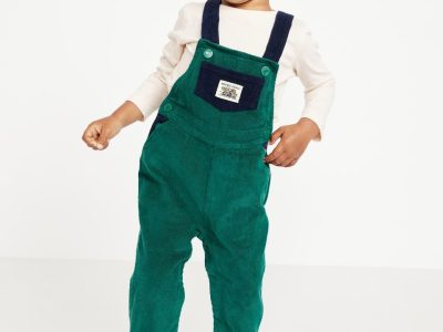 Long-Sleeve T-Shirt and Corduroy Overalls Set for Baby - Botanica