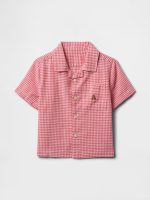 Baby & Toddler Linen-Cotton Cabana Shirt - Sassy Pink - Image 2