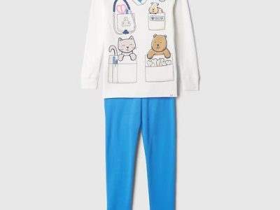 Baby & Toddler Organic Cotton Costume PJ Set -  New Off White
