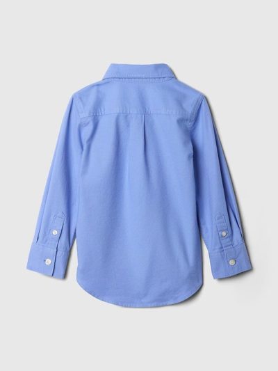 Gap × Disney Baby & Toddler Oxford Shirt - Shirting Blue - Image 2