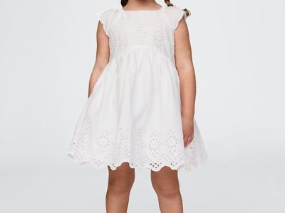 Baby & Toddler Eyelet Dress - Optic White