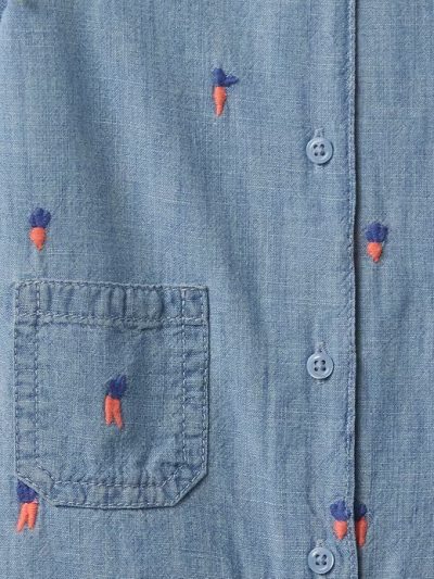 Baby Peter Rabbit™ Chambray Shorty One-Piece - Chambray Print - Image 3