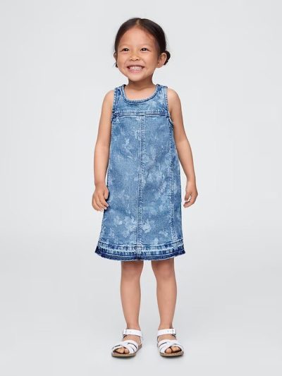 Baby & Toddler Denim Tank Dress - Light Wash - Image 1