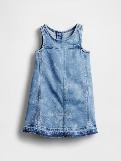 Baby & Toddler Denim Tank Dress - Light Wash - Image 2