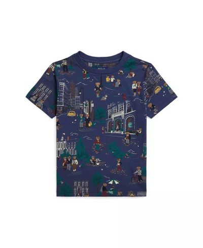 Polo Ralph LaurenToddler and Little Boys/Big Boys Polo Bear Jersey T-Shirt-Nyc school bear - Image 1
