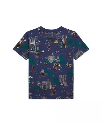 Polo Ralph LaurenToddler and Little Boys/Big Boys Polo Bear Jersey T-Shirt-Nyc school bear - Image 2