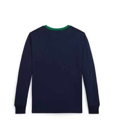 Polo Ralph LaurenToddler and Little Boys/Big Boys Logo Cotton Long Sleeve T-Refined navy - Image 2