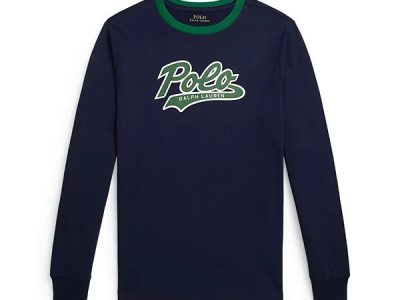 Polo Ralph LaurenToddler and Little Boys/Big Boys Logo Cotton Long Sleeve T-Refined navy