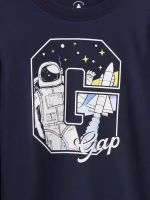 babyGap Graphic T-Shirt-Tapestry Navy Astronaut - Image 3