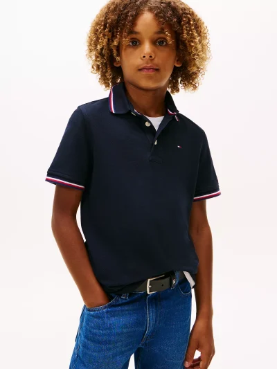 Kids' Tommy Wicking Polo - Navy #71J4428 - Image 1