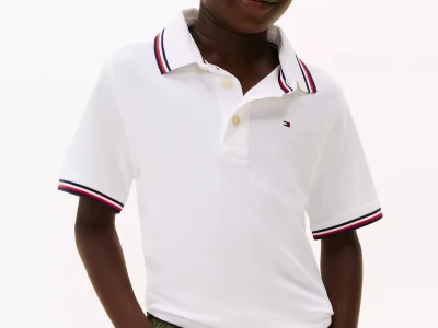 Kids' Tommy Wicking Polo - Fresh White #71J4428