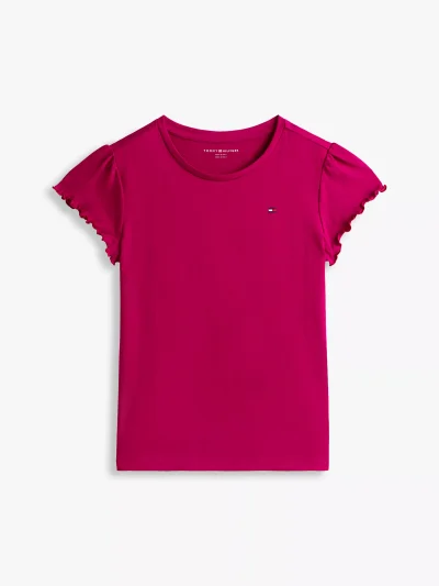 Kids' Lettuce-Trim Sleeve T-Shirt - Italian Wine #71J4026 - Image 2