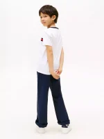 Kids' Flag Stripe Logo T-Shirt-Optic White - Image 2