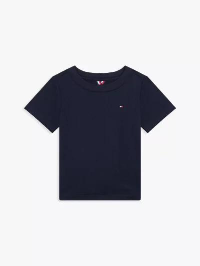 Babies' Flag Logo T-Shirt - Navy #71J4168-FAP - Image 1