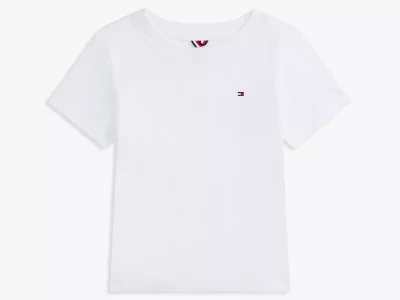 Babies' Flag Logo T-Shirt - Optic White TH #71J4168-YCI