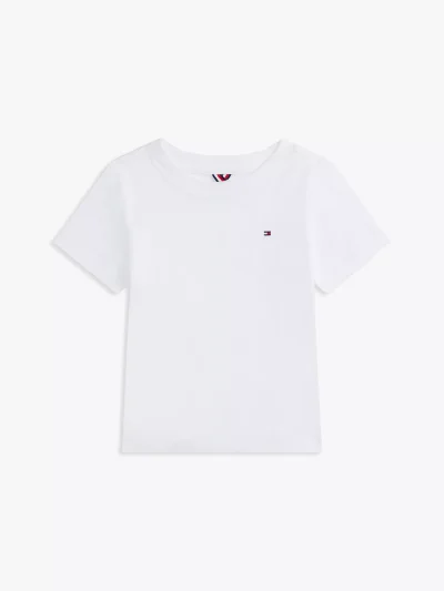 Babies' Flag Logo T-Shirt - Optic White TH #71J4168-YCI - Image 1
