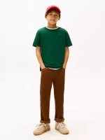 BOY Kids' Everyday Crewneck T-Shirt - Ornamental Green#71J4179 - Image 2