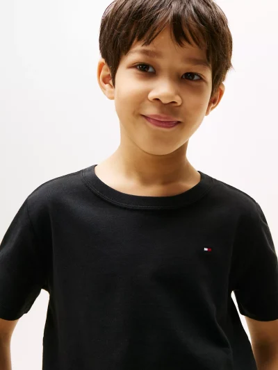 BOY Kids' Everyday Crewneck T-Shirt - Black #71J4179 - Image 3