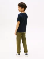 BOY Kids' Everyday Crewneck T-Shirt - Navy #71J4179 - Image 2