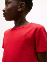 BOY Kids' Everyday Crewneck T-Shirt - Primary Red #71J4179 - Image 2