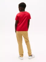 BOY Kids' Everyday Crewneck T-Shirt - Primary Red #71J4179 - Image 3
