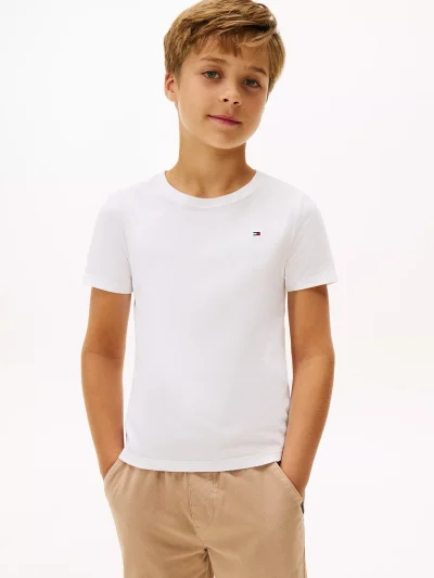 BOY Kids' Everyday Crewneck T-Shirt - Optic White TH #71J4179 - Image 1
